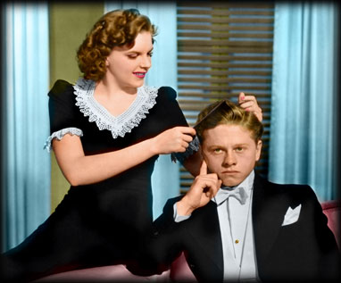 Judy Garland and Mickey Rooney