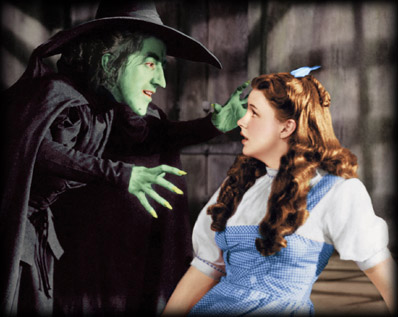 Judy Garland and The Wicked Witch of the West