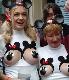 Mickey Mouse and Minnie Mouse