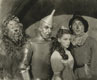 Judy Garland (Dorothy), Jack Haley (Tin Man), Ray Bolger (Scarecrow) and Bert Lahr (The Cowardly Lion)
