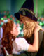 Judy Garland (Dorothy) and Ray Bolger (Scarecrow)