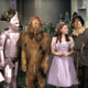 Judy Garland (Dorothy), Jack Haley (Tin Man), Ray Bolger (Scarecrow) and Bert Lahr (The Cowardly Lion)