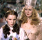 Judy Garland (Dorothy) and Billie Burke (Glinda the Good Witch)