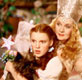 Judy Garland (Dorothy), Billie Burke (Glinda the Good Witch) and Toto
