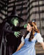 Judy Garland (Dorothy) and Margaret Hamilton (The Wicked Witch of the West)